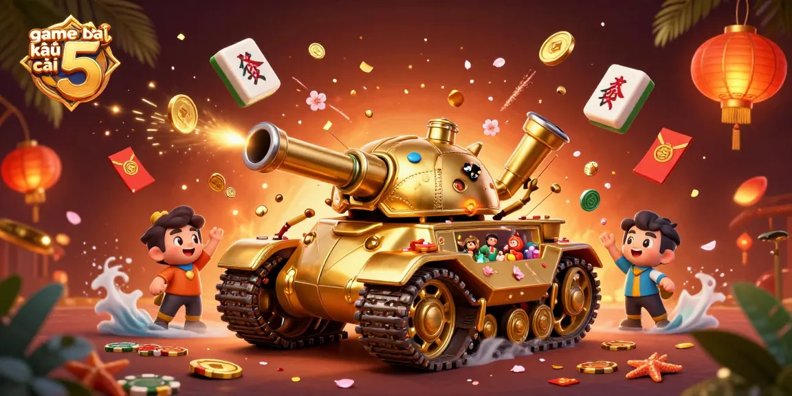 Engage with game bài kèo nhà cái 5 through an illustrated casino-themed beetle tank spectacular.