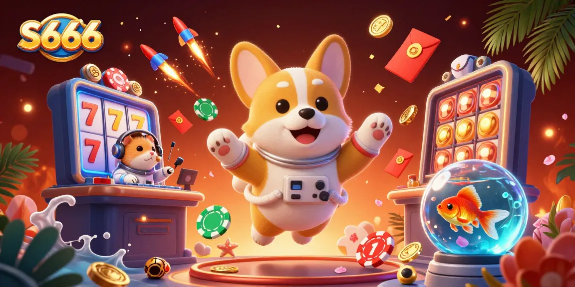 S666 engages players with a thrilling space-themed casino adventure featuring vibrant animations and unique characters.