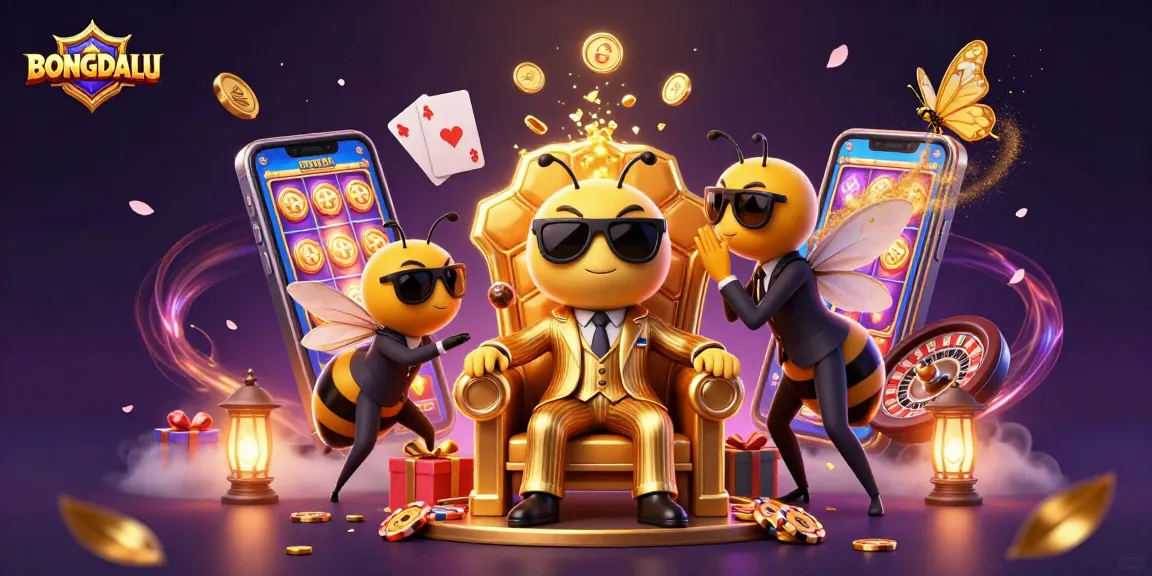 BONGDALU ignites the gambling scene with dynamic casino-themed illustration showcasing thrilling slots, poker elements, and enchanting characters.
