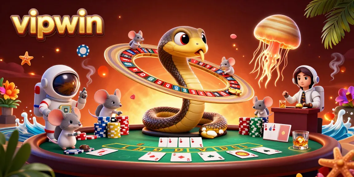 Experience exciting gameplay at vipwin with thrilling cosmic gambling action featuring animated characters.