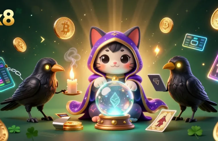 Experience thrilling adventures at bk8 with a vibrant casino scene featuring mystical characters.