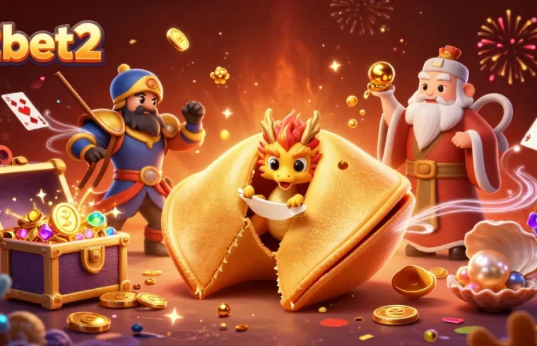 Experience rewarding gameplay at e2bet2 with a rich, vibrant casino scene packed with gold and fortune.