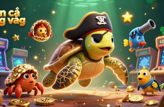 Engage in bắn cá rồng vàng excitement with vibrant underwater characters and colorful gaming elements.